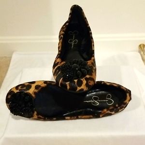 New! Jessica Simpson Leopard Flat Shoe